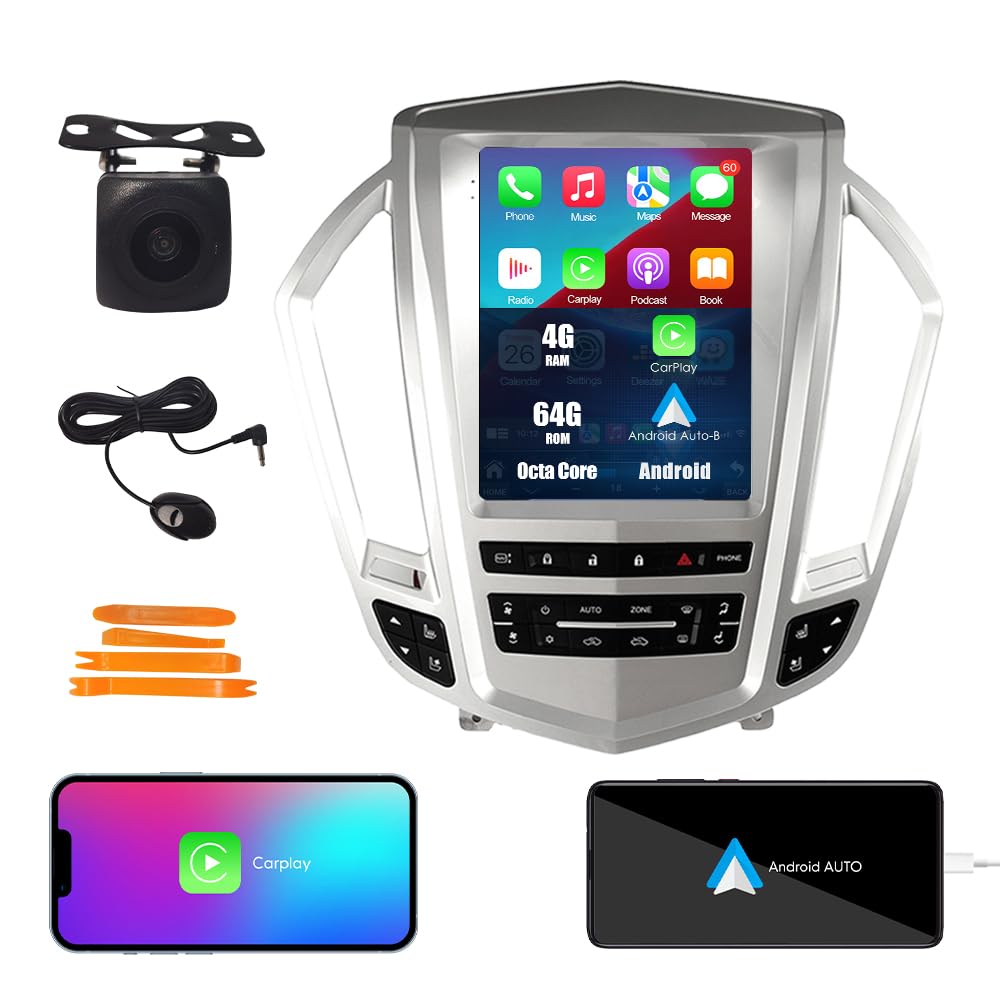 Amazon.com: for Cadillac SRX 2010-2012 Tesla Style Car CarPlay